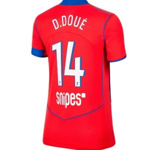 Koszulka piłkarska Paris Saint-Germain Desire Doue #14 Koszulka Trzeciej damskie 2025-26 Krótki Rękaw