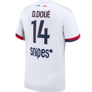 Koszulka piłkarska Paris Saint-Germain Desire Doue #14 Koszulka Wyjazdowej 2025-26 Krótki Rękaw