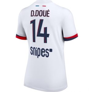 Koszulka piłkarska Paris Saint-Germain Desire Doue #14 Koszulka Wyjazdowej damskie 2025-26 Krótki Rękaw