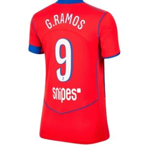 Koszulka piłkarska Paris Saint-Germain Goncalo Ramos #9 Koszulka Trzeciej damskie 2025-26 Krótki Rękaw