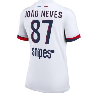 Koszulka piłkarska Paris Saint-Germain Joao Neves #87 Koszulka Wyjazdowej damskie 2025-26 Krótki Rękaw