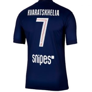 Koszulka piłkarska Paris Saint-Germain Khvicha Kvaratskhelia #7 Koszulka Podstawowej 2025-26 Krótki Rękaw