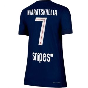 Koszulka piłkarska Paris Saint-Germain Khvicha Kvaratskhelia #7 Koszulka Podstawowej damskie 2025-26 Krótki Rękaw
