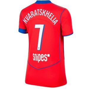 Koszulka piłkarska Paris Saint-Germain Khvicha Kvaratskhelia #7 Koszulka Trzeciej damskie 2025-26 Krótki Rękaw