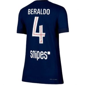 Koszulka piłkarska Paris Saint-Germain Lucas Beraldo #4 Koszulka Podstawowej damskie 2025-26 Krótki Rękaw