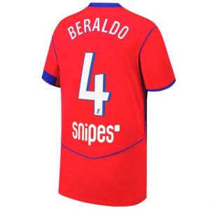 Koszulka piłkarska Paris Saint-Germain Lucas Beraldo #4 Koszulka Trzeciej 2025-26 Krótki Rękaw