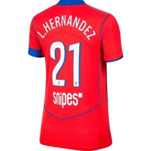 Koszulka piłkarska Paris Saint-Germain Lucas Hernandez #21 Koszulka Trzeciej damskie 2025-26 Krótki Rękaw