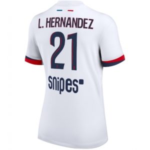 Koszulka piłkarska Paris Saint-Germain Lucas Hernandez #21 Koszulka Wyjazdowej damskie 2025-26 Krótki Rękaw