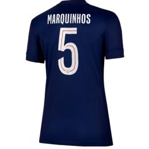 Koszulka piłkarska Paris Saint-Germain Marquinhos #5 Koszulka Podstawowej damskie 2025-26 Krótki Rękaw