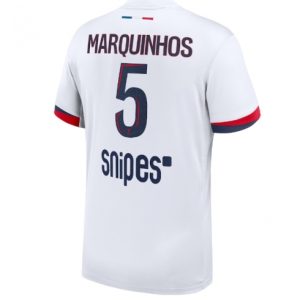Koszulka piłkarska Paris Saint-Germain Marquinhos #5 Koszulka Wyjazdowej 2025-26 Krótki Rękaw