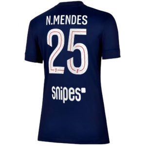 Koszulka piłkarska Paris Saint-Germain Nuno Mendes #25 Koszulka Podstawowej damskie 2025-26 Krótki Rękaw