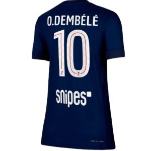Koszulka piłkarska Paris Saint-Germain Ousmane Dembele #10 Koszulka Podstawowej damskie 2025-26 Krótki Rękaw