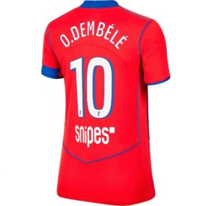 Koszulka piłkarska Paris Saint-Germain Ousmane Dembele #10 Koszulka Trzeciej damskie 2025-26 Krótki Rękaw