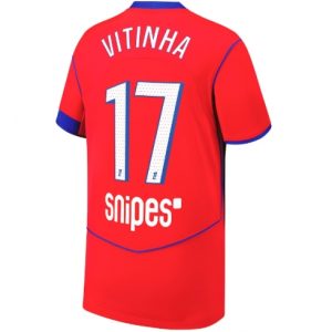 Koszulka piłkarska Paris Saint-Germain Vitinha #17 Koszulka Trzeciej 2025-26 Krótki Rękaw