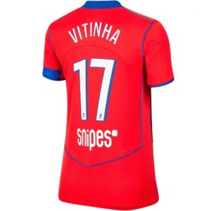 Koszulka piłkarska Paris Saint-Germain Vitinha #17 Koszulka Trzeciej damskie 2025-26 Krótki Rękaw