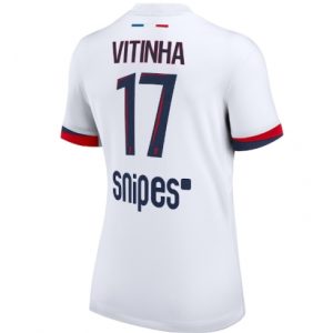 Koszulka piłkarska Paris Saint-Germain Vitinha #17 Koszulka Wyjazdowej damskie 2025-26 Krótki Rękaw