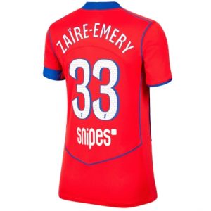 Koszulka piłkarska Paris Saint-Germain Warren Zaire-Emery #33 Koszulka Trzeciej damskie 2025-26 Krótki Rękaw