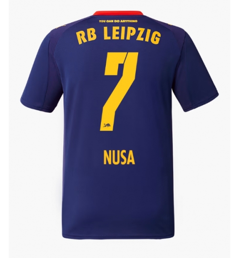 Koszulka piłkarska RB Leipzig Antonio Nusa #7 Koszulka Wyjazdowej 2025-26 Krótki Rękaw Koszulka piłkarska RB Leipzig Antonio Nusa #7 Koszulka Wyjazdowej 2025-26 Krótki Rękaw