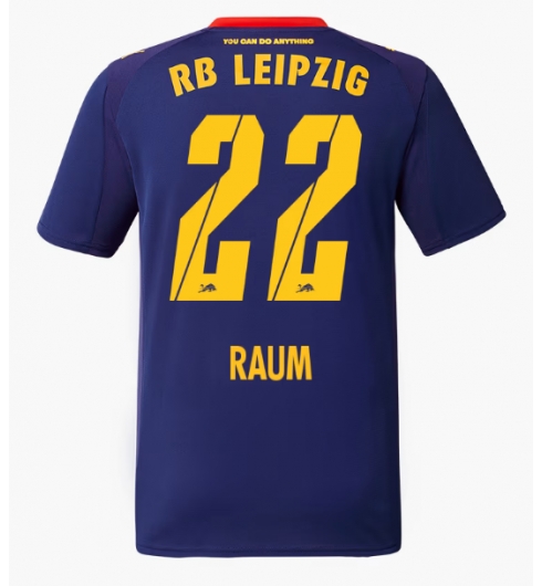 Koszulka piłkarska RB Leipzig David Raum #22 Koszulka Wyjazdowej 2025-26 Krótki Rękaw Koszulka piłkarska RB Leipzig David Raum #22 Koszulka Wyjazdowej 2025-26 Krótki Rękaw