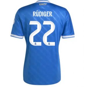 Koszulka piłkarska Real Madrid Antonio Rudiger #22 Koszulka Trzeciej 2025-26 Krótki Rękaw