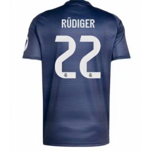 Koszulka piłkarska Real Madrid Antonio Rudiger #22 Koszulka Wyjazdowej 2025-26 Krótki Rękaw