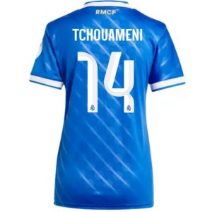 Koszulka piłkarska Real Madrid Aurelien Tchouameni #14 Koszulka Trzeciej damskie 2025-26 Krótki Rękaw