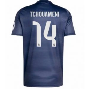 Koszulka piłkarska Real Madrid Aurelien Tchouameni #14 Koszulka Wyjazdowej 2025-26 Krótki Rękaw
