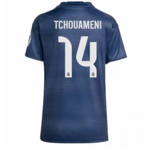 Koszulka piłkarska Real Madrid Aurelien Tchouameni #14 Koszulka Wyjazdowej damskie 2025-26 Krótki Rękaw