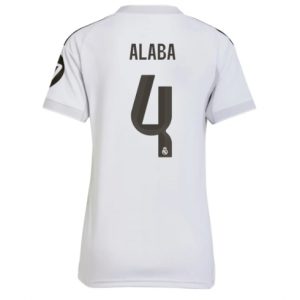 Koszulka piłkarska Real Madrid David Alaba #4 Koszulka Podstawowej damskie 2025-26 Krótki Rękaw