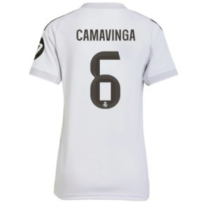 Koszulka piłkarska Real Madrid Eduardo Camavinga #6 Koszulka Podstawowej damskie 2025-26 Krótki Rękaw