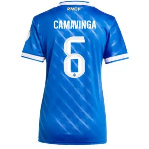 Koszulka piłkarska Real Madrid Eduardo Camavinga #6 Koszulka Trzeciej damskie 2025-26 Krótki Rękaw