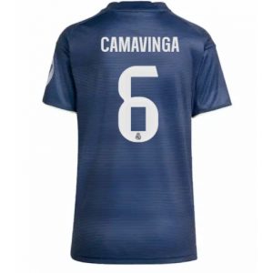 Koszulka piłkarska Real Madrid Eduardo Camavinga #6 Koszulka Wyjazdowej damskie 2025-26 Krótki Rękaw