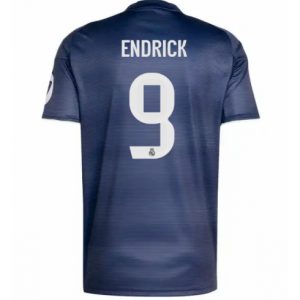 Koszulka piłkarska Real Madrid Endrick #9 Koszulka Wyjazdowej 2025-26 Krótki Rękaw