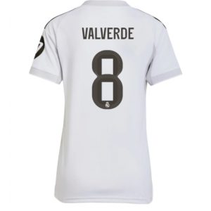 Koszulka piłkarska Real Madrid Federico Valverde #8 Koszulka Podstawowej damskie 2025-26 Krótki Rękaw