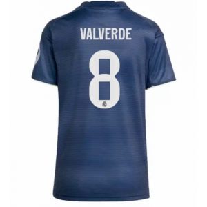 Koszulka piłkarska Real Madrid Federico Valverde #8 Koszulka Wyjazdowej damskie 2025-26 Krótki Rękaw