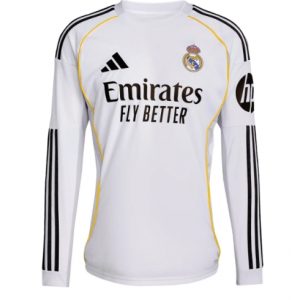 Koszulka piłkarska Real Madrid Koszulka Podstawowej 2025-26 Długi Rękaw