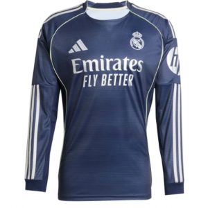 Koszulka piłkarska Real Madrid Koszulka Wyjazdowej 2025-26 Długi Rękaw