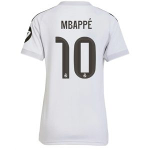 Koszulka piłkarska Real Madrid Kylian Mbappe #10 Koszulka Podstawowej damskie 2025-26 Krótki Rękaw