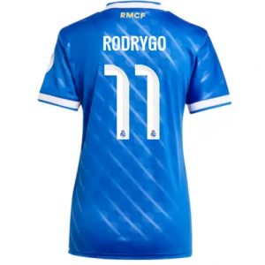 Koszulka piłkarska Real Madrid Rodrygo Goes #11 Koszulka Trzeciej damskie 2025-26 Krótki Rękaw