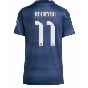 Koszulka piłkarska Real Madrid Rodrygo Goes #11 Koszulka Wyjazdowej damskie 2025-26 Krótki Rękaw