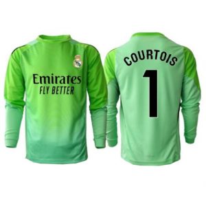 Koszulka piłkarska Real Madrid Thibaut Courtois #1 Bramkarskie Koszulka Wyjazdowej 2025-26 Długi Rękaw