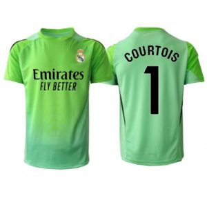 Koszulka piłkarska Real Madrid Thibaut Courtois #1 Bramkarskie Koszulka Wyjazdowej 2025-26 Krótki Rękaw