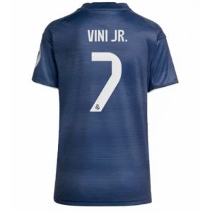 Koszulka piłkarska Real Madrid Vinicius Junior #7 Koszulka Wyjazdowej damskie 2025-26 Krótki Rękaw