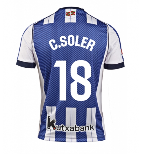 Koszulka piłkarska Real Sociedad Carlos Soler #18 Koszulka Podstawowej 2025-26 Krótki Rękaw Koszulka piłkarska Real Sociedad Carlos Soler #18 Koszulka Podstawowej 2025-26 Krótki Rękaw