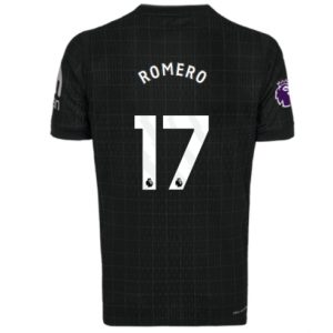 Koszulka piłkarska Tottenham Hotspur Cristian Romero #17 Koszulka Wyjazdowej 2025-26 Krótki Rękaw