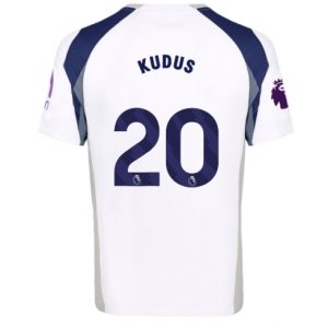 Koszulka piłkarska Tottenham Hotspur Mohammed Kudus #20 Koszulka Podstawowej 2025-26 Krótki Rękaw Koszulka piłkarska Tottenham Hotspur Mohammed Kudus #20 Koszulka Podstawowej 2025-26 Krótki Rękaw
