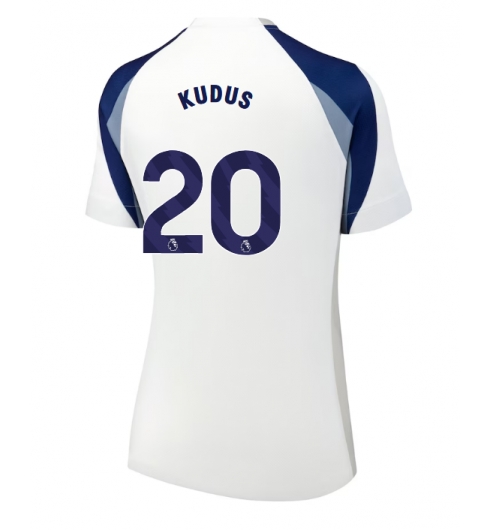 Koszulka piłkarska Tottenham Hotspur Mohammed Kudus #20 Koszulka Podstawowej damskie 2025-26 Krótki Rękaw Koszulka piłkarska Tottenham Hotspur Mohammed Kudus #20 Koszulka Podstawowej damskie 2025-26 Krótki Rękaw
