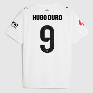 Koszulka piłkarska Valencia Hugo Duro #9 Koszulka Podstawowej 2025-26 Krótki Rękaw Koszulka piłkarska Valencia Hugo Duro #9 Koszulka Podstawowej 2025-26 Krótki Rękaw