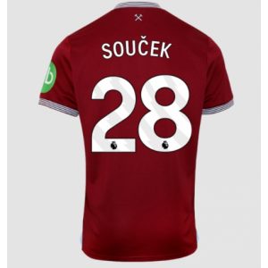 Koszulka piłkarska West Ham United Tomas Soucek #28 Koszulka Podstawowej 2025-26 Krótki Rękaw Koszulka piłkarska West Ham United Tomas Soucek #28 Koszulka Podstawowej 2025-26 Krótki Rękaw