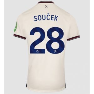Koszulka piłkarska West Ham United Tomas Soucek #28 Koszulka Wyjazdowej 2025-26 Krótki Rękaw Koszulka piłkarska West Ham United Tomas Soucek #28 Koszulka Wyjazdowej 2025-26 Krótki Rękaw